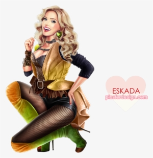 Tube Pinup Png Steampunk Girl - Sitting