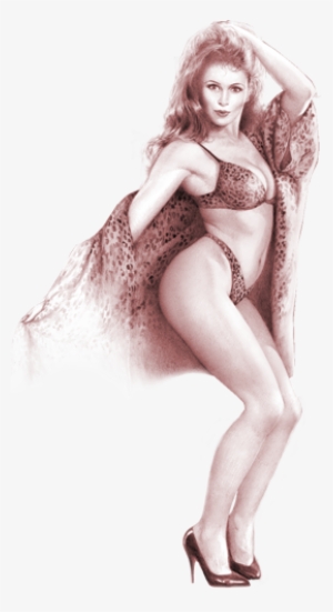 Roxy Pin-up Drawing - Edward Tadiello Art