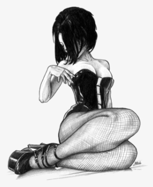 About - Latex Girl Drawing