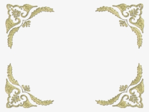 Lace Corner Png For Kids - Frame Corner Gold Png