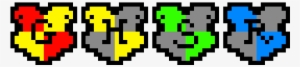 Harry Potter House Logos - Pixel Art Harry Potter