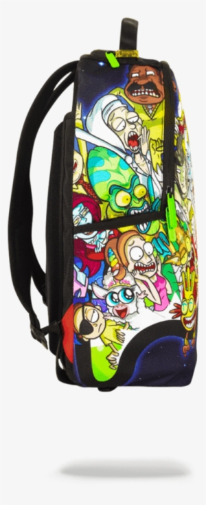 Rick And Morty Portal Party Shark - Rick And Morty Sprayground Backpack