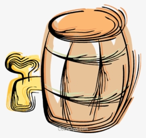 Barrel Of Beer Royalty Free Vector Clip Art Illustration - Barril De Cerveja Vetor Png
