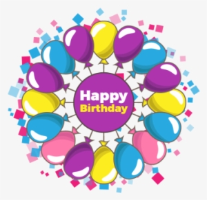 Cumpleaños De Fondo Con Globoscumpleaños Background - Vector Graphics