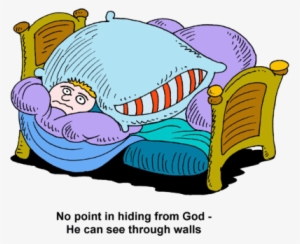 Hiding From God - Hiding Under Blanket Clipart