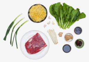 Beef Ramen Noodle Soup With Choy Sum And Enoki Mushrooms - Ramen Mushrooms