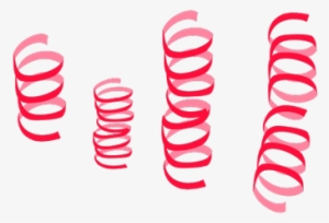 Streamers Red - Blue Streamers Png