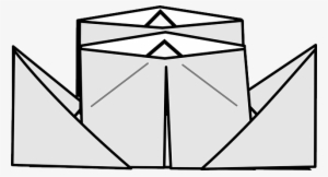 Origami, Paper Boat, Paper Ship, Paper, Ship, Folding - Hướng Dẫn Gấp Thuyền Giấy Vector