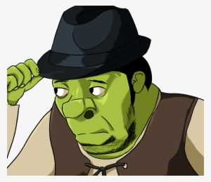 Green Fictional Character Cartoon Headgear - Shrek Fedora Png