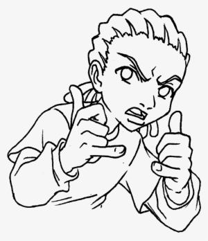 Huey Freeman At Getdrawings Com Free For - Boondocks Black And White