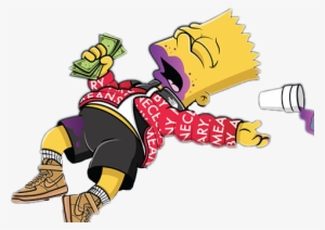 Bart Trap Lean Codeine Xanax Molly Marihuana Weed Drunk - Bart Purple Drank