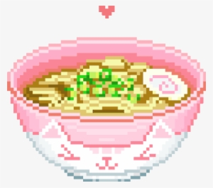 Ramen Clipart Transparent Tumblr - Kawaii Food Pixel Png