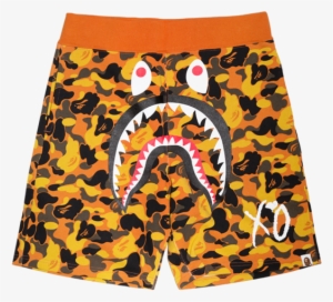 Bape® X Xo Camo Shark Sweat Shorts - Bape Xo Shorts