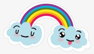 Collection Cute Things - Cartoon Clouds And Rainbow