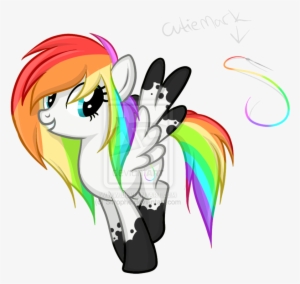 Drawn Rainbow Big Cartoon - Mlp Rainbow Pony Oc
