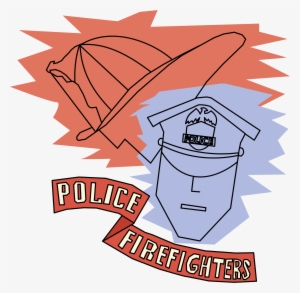 Police And Firefighters Icons Png - Fireman Vs Police Clipart