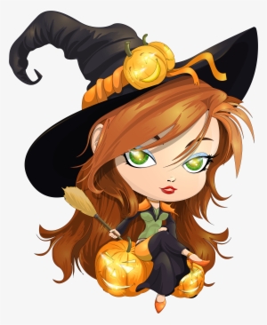 Cute Witch Clipart - Cute Witch