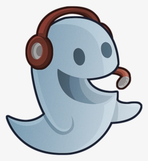 Graphics Illustrations Free Download About Cheerful - Ghost Playing Video Games