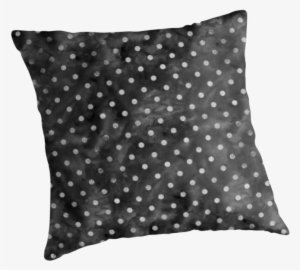 'silver Black Watercolor Dots' Throw Pillow - Overlook Hotel