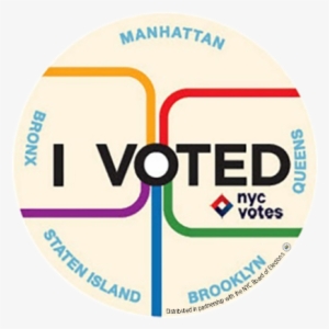 "all The People Of The Boroughs Meet Together, Pass - Voted Sticker Nyc 2017