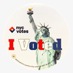 Nyc Opens Design Competition On 'i Voted' Stickers - Statue Of Liberty