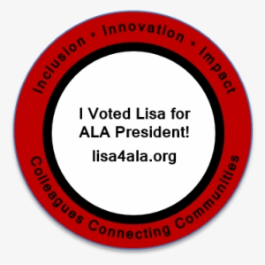 “i Voted Lisa For Ala President”- Virtual Sticker Lisa - Circle