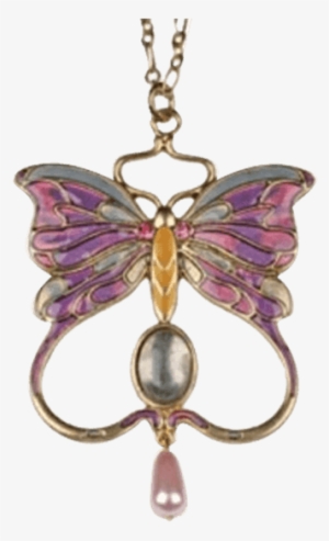 Purple Butterfly Wings Pendant