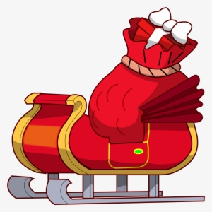Make Meme With Santa Sleigh - Sleigh Clipart Transparent Background