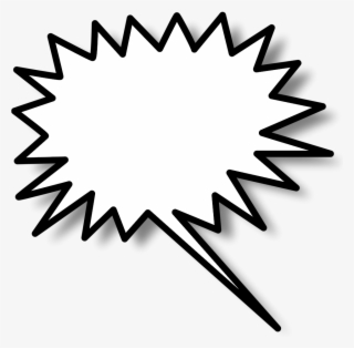 Speech Bubble Clipart Right - Star Burst Clip Art