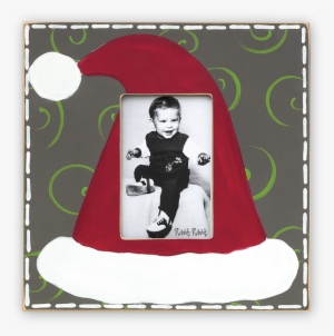 Santa Hat Flannel - Santas Hat Flannel Picture Frame