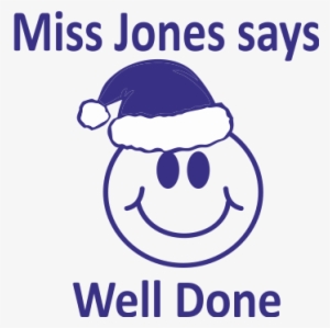 Example Smiling Face With Santa Hat - Teacher