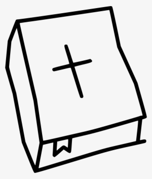 Bible Holy Cross Christianity Svg Png Icon Free Download - Line Art Bible