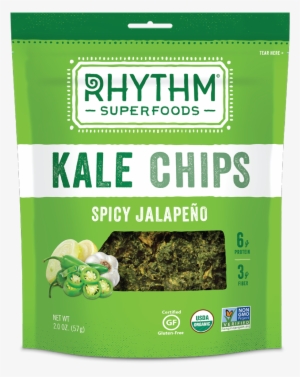 Kale Png For Kids - Rhythm Superfoods Kale Chips - Zesty Nacho - Pack