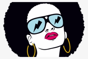 Png Freeuse Stock Black Girl With Glasses - Mulher Negra Pop Art