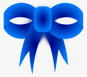 Blue Ribbon Bow Svg Clip Arts 600 X 542 Px