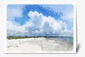 Beach Greeting Card - Sea