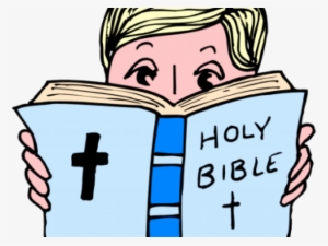 History Clipart Book The Bible - Person Reading Bible