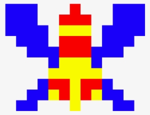 Galaga Enemy - Japanese Words Transparent Background