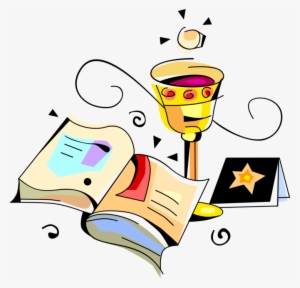 Vector Illustration Of Christian Religion Holy Bible - Clip Art