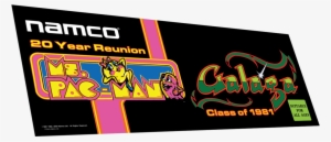 Ms Pacman Galaga Anniversary Marquee - Ms Pacman Marquee