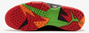 Jordan Retro 7 Basketball Shoe - Men's Black/red/green