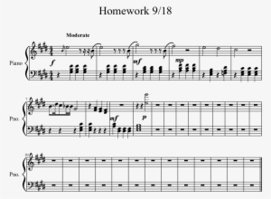 Print - Big Bang Theory Theme Notes