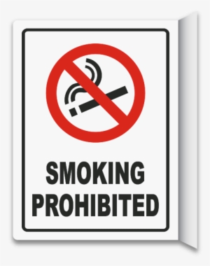 2-way Smoking Prohibited Sign - Nassau Inn Wildwood Crest Nj