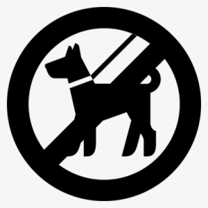 Prohibited No Dogs Sign Sticker - No Smoking Clipart Black And White