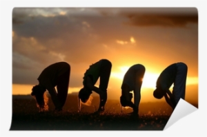 Patchimottanasana Yoga Silhouettes By The Sun Wall - Yoga