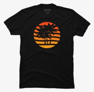 Palm Trees Grunge Sunset - Relax Dude Shirt Mindofrez