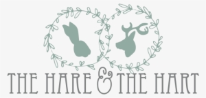The Hare And The Hart Logo - Monogrammed Personalized Tote Bag, Bridal Tote Bag,