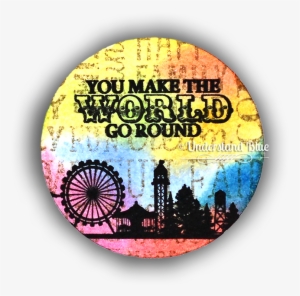 Artist Trading Coin With July 2018 Hero Arts Kit By - Circle