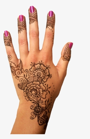 Henna Design - Henna On Hand Png