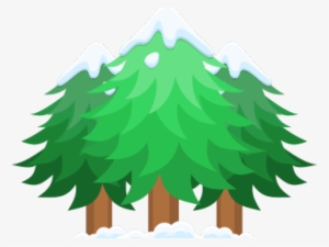 Snow Capped Trees Clip Art